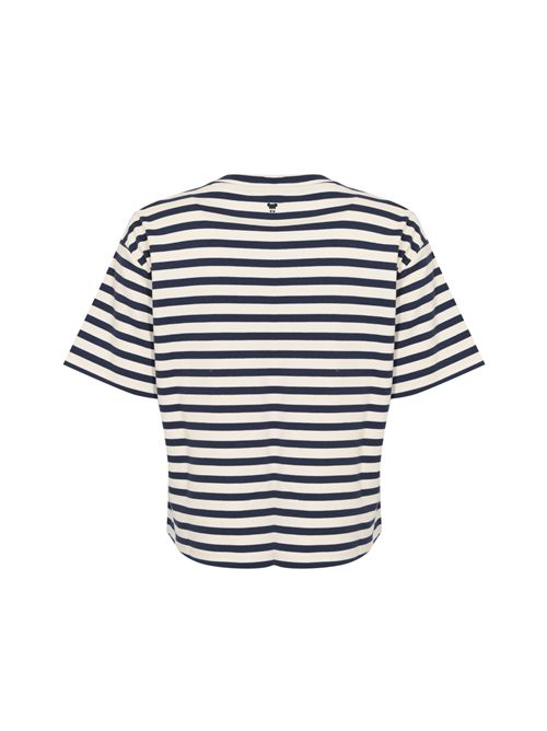 T-shirt WKDSABATO in jersey di cotone con stampa a righe e ricamo WEEKEND MAX MARA | 2615941112600005